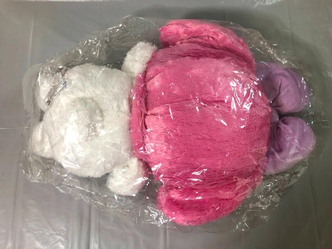 メロディ パフパフぬいぐるみ　Lサイズ　マイメロディ タグ付き