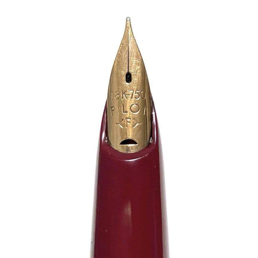 PILOT パイロット 万年筆 蒔絵 桜吹雪 朱 赤 細字 初期型 希少 レア