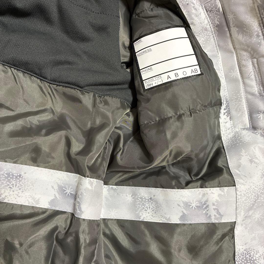 COSBY スキーウエア サイズ調整 上下セット 女の子 グレー120cm