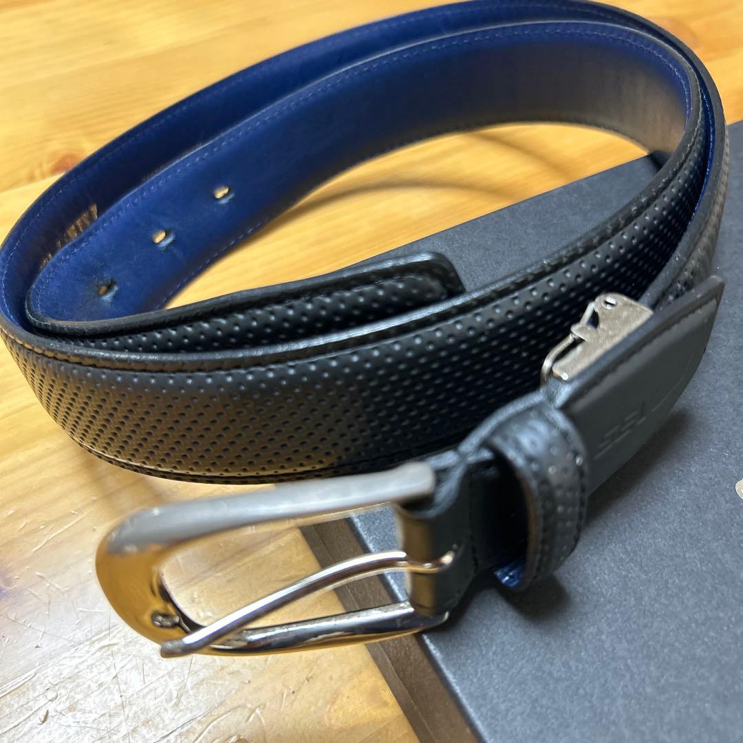 SEV ハイブリッドレザー ベルト 青
