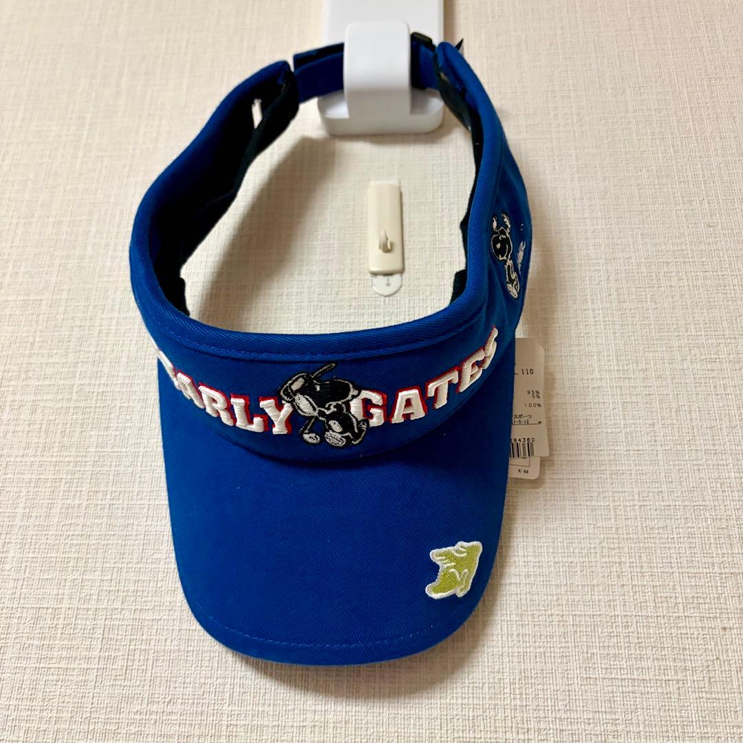 PEARLY GATES 裏起毛星柄 ジップアップジャケット＋サンバイザー2点