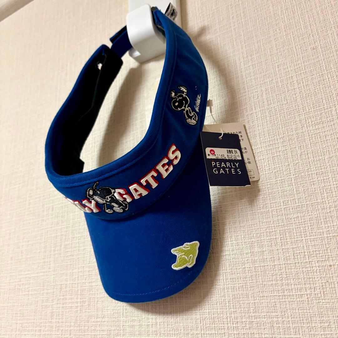 PEARLY GATES 裏起毛星柄 ジップアップジャケット＋サンバイザー2点