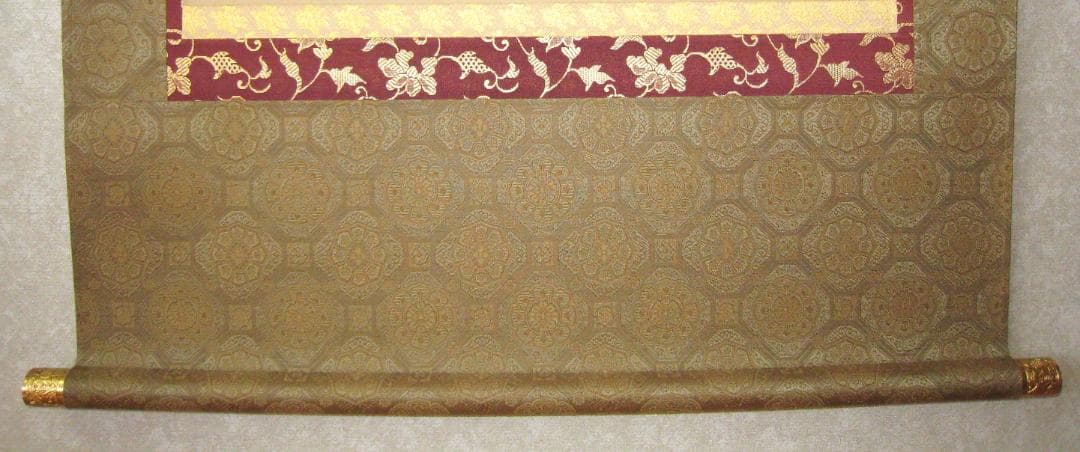 【真筆】掛け軸　六字名号・南無阿弥陀仏 親鸞聖人御影◆金武翠輝　共箱・タトウ箱付