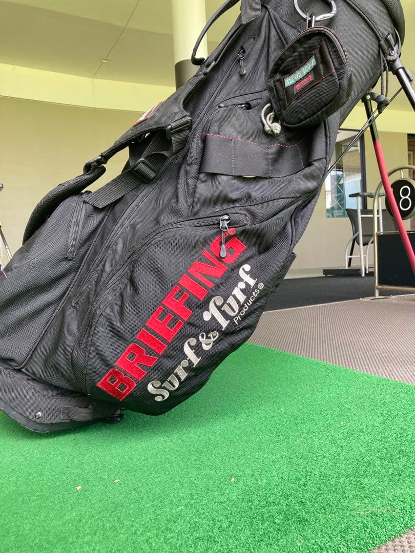 BRIEFING Surf & Turf スタンドゴルフバッグ ブラック