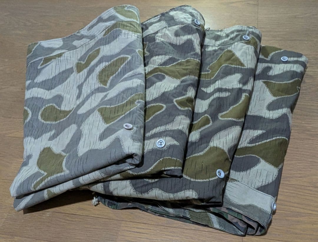 ★オーストリア軍幕４枚フルセット スワンプ エンドウ迷彩 タープ テント★