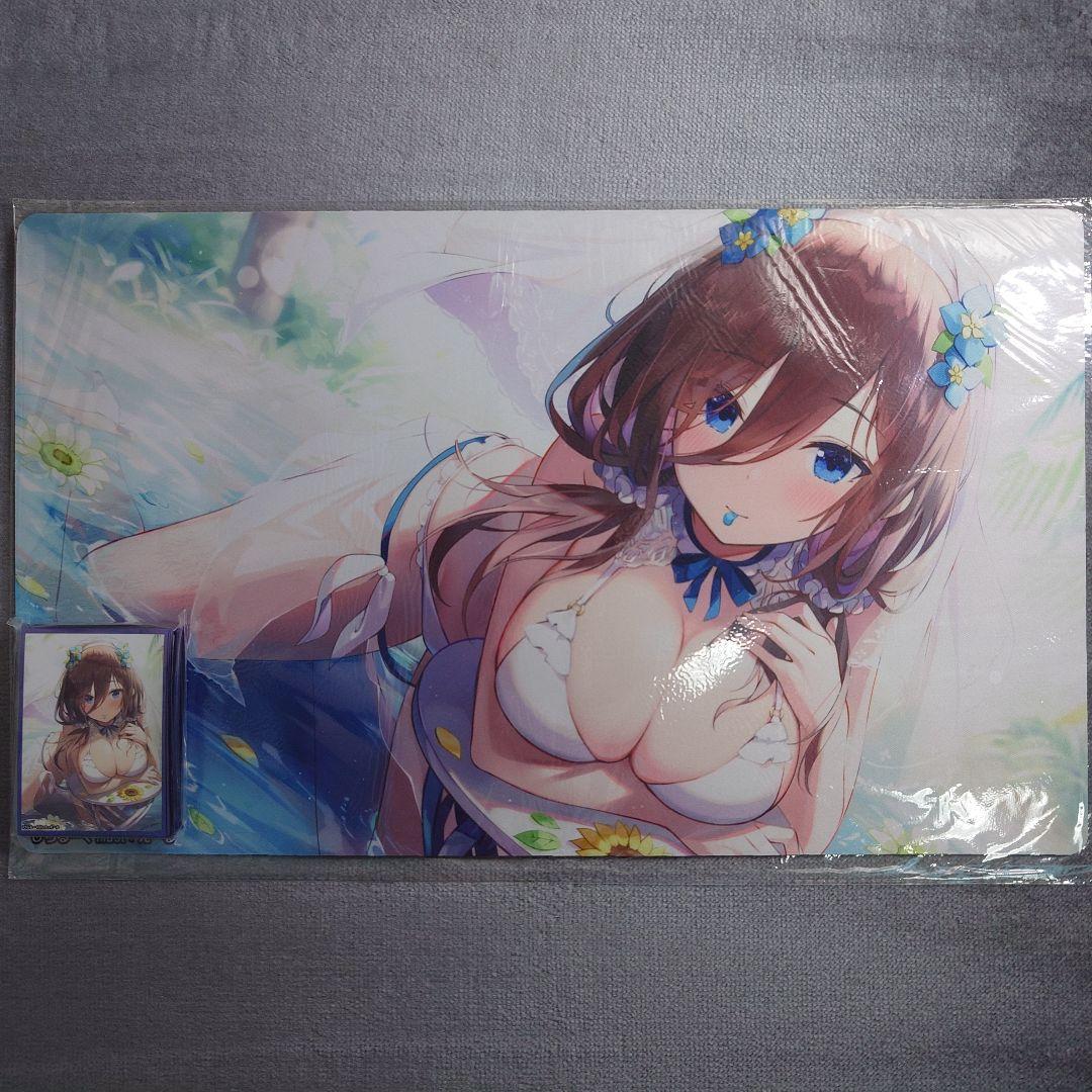 α1 五等分の花嫁 花びら&水着&ひまわり 中野三玖 スリーブ&プレイマット