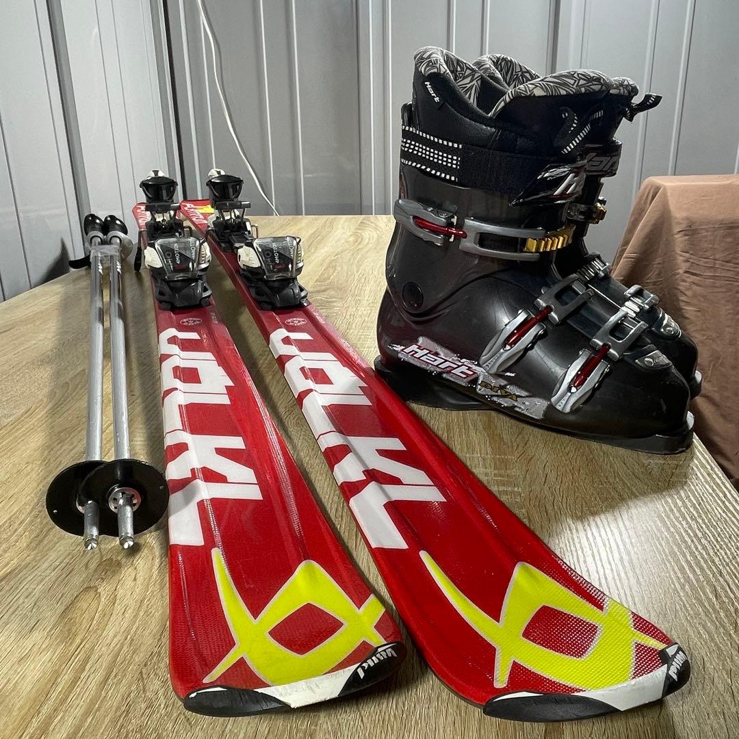 VOLKL 159cm Hart26/26.5cmストック115cmスキーセット