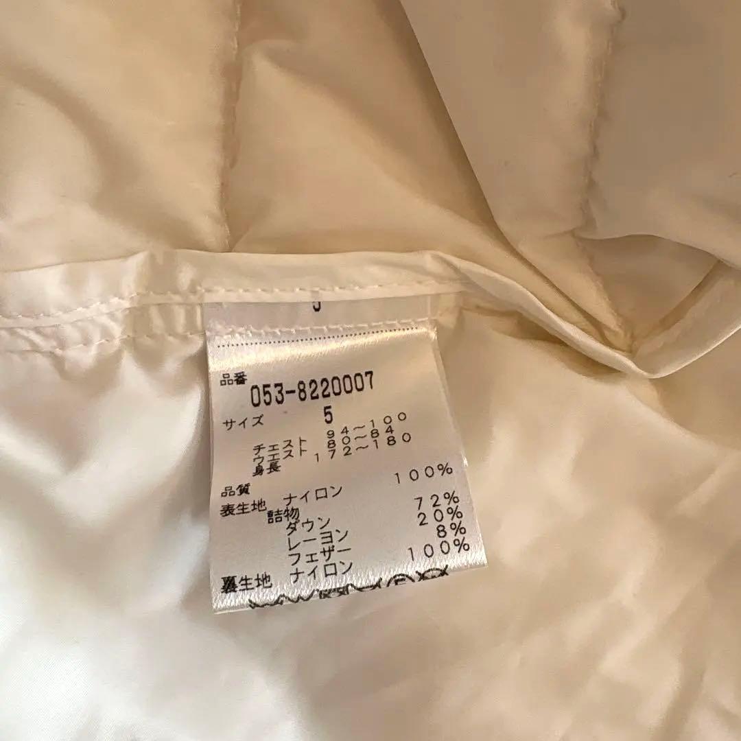 パーリーゲイツ　ダウンジャケット　ツーウェイ　白　メンズ　エルサイズ（5）