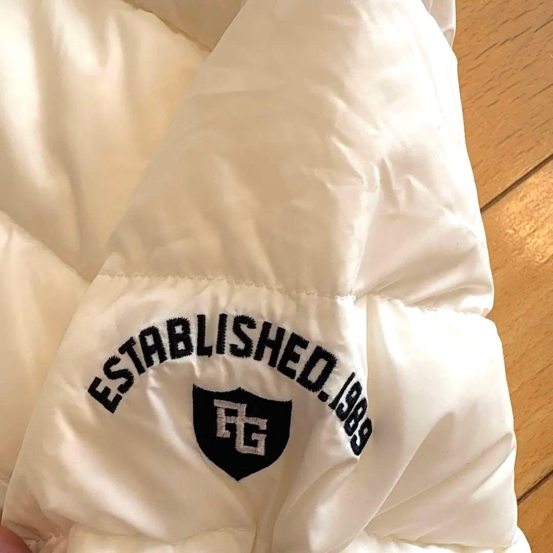 パーリーゲイツ　ダウンジャケット　ツーウェイ　白　メンズ　エルサイズ（5）