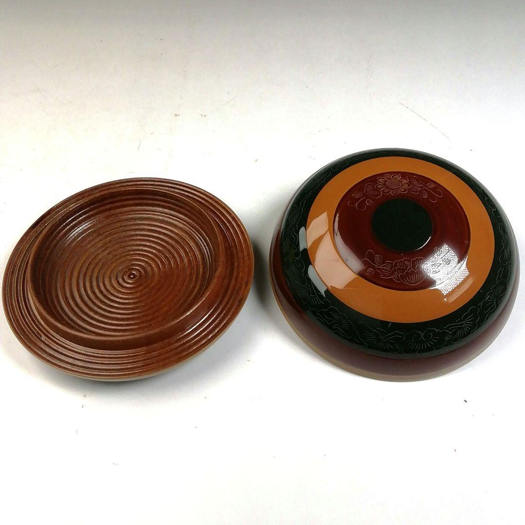 Ｗ１２７　香合　『玄々斉好　独楽　香合』『熊谷秀穂 作』　共箱　茶道具