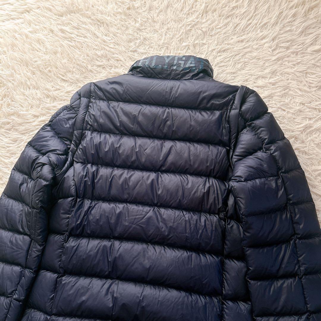 パーリーゲイツ　ダウン　ベスト　ジャケット　2way ロゴ　ネイビー　サイズ4