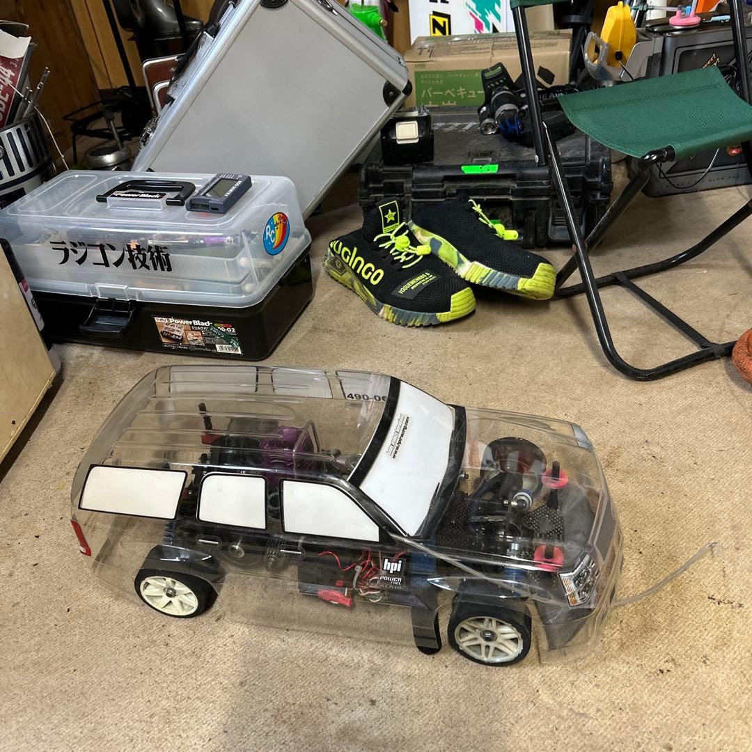 エンジン２速ミッション　ラジコンカーとプロポ　スターター全て揃ったセット