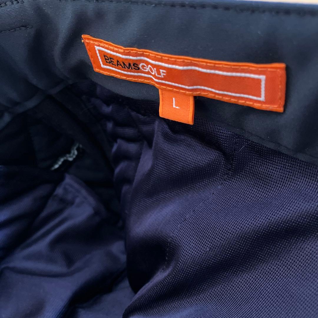 BEAMS GOLF キルティングパンツ ネイビー L