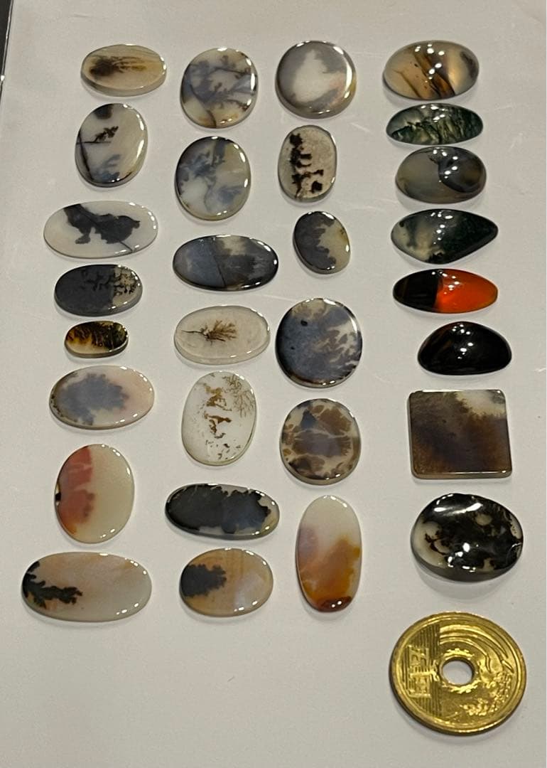 デンドリティックアゲート モスアゲート 天然石 ルース 石 Dendritic