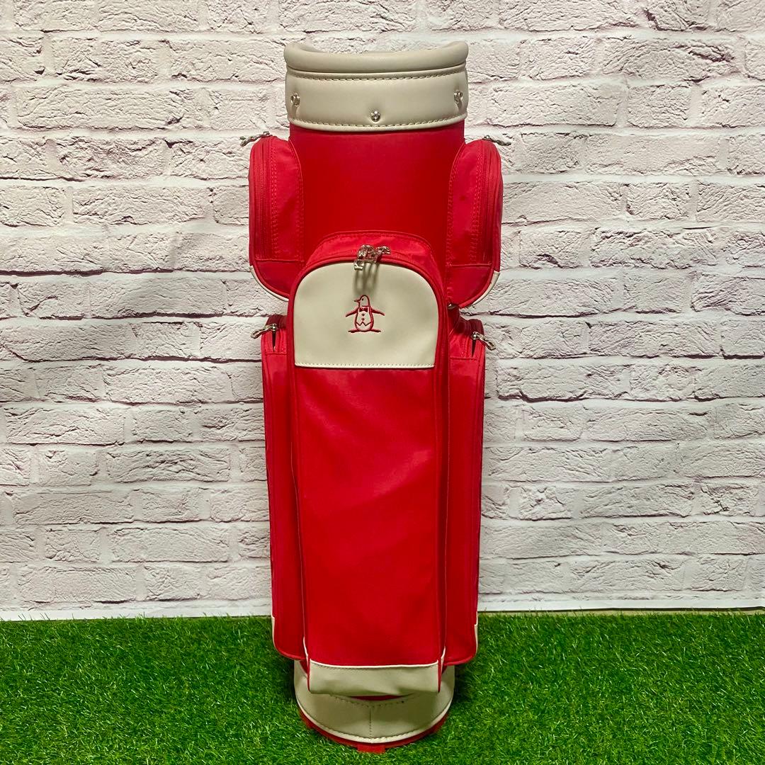 MUNSINGWEAR マンシングウェア キャディバッグ 新品 赤 レッド