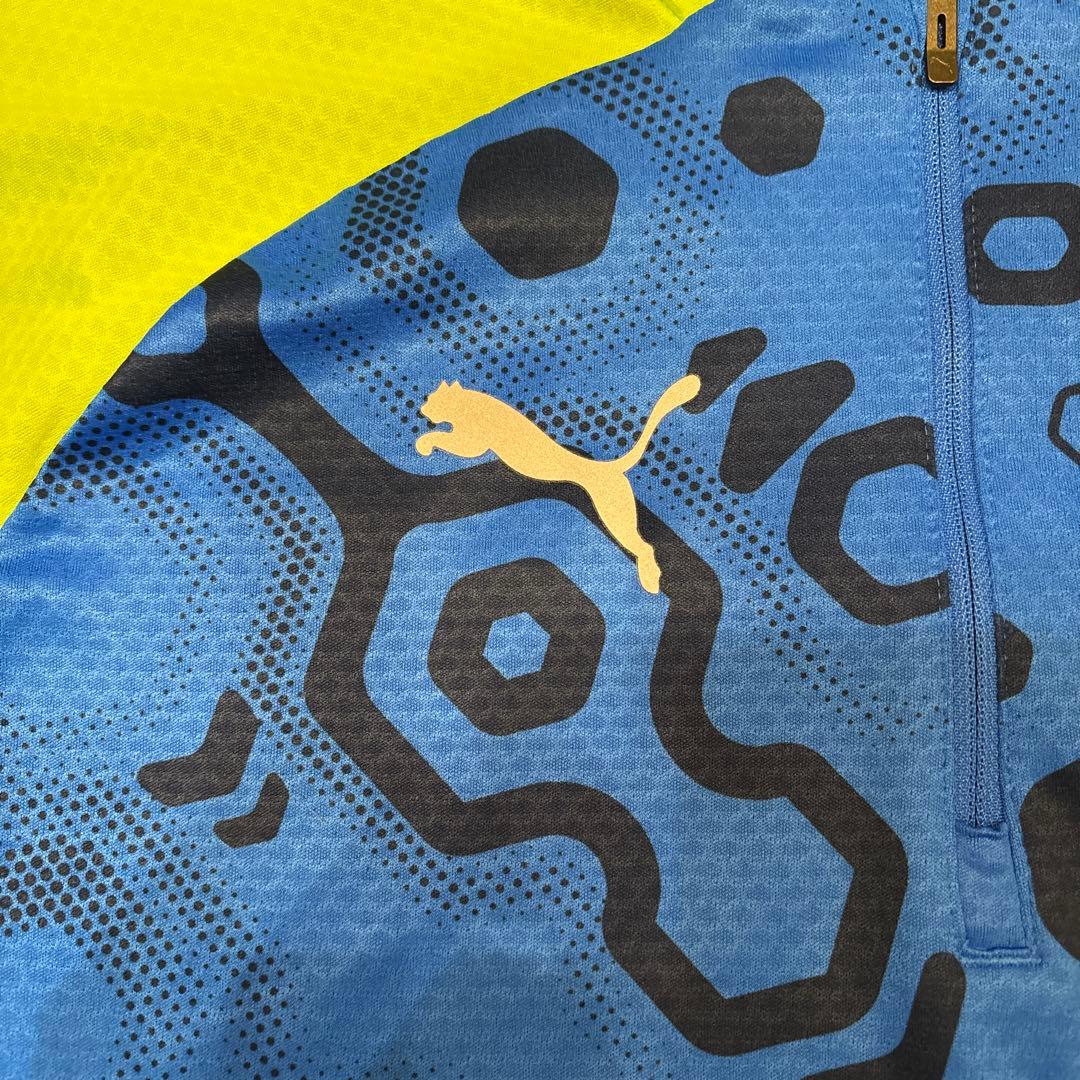 【極美品】プーマ ジャージ上下 ハーフジップ INDIVIDUALCUP M