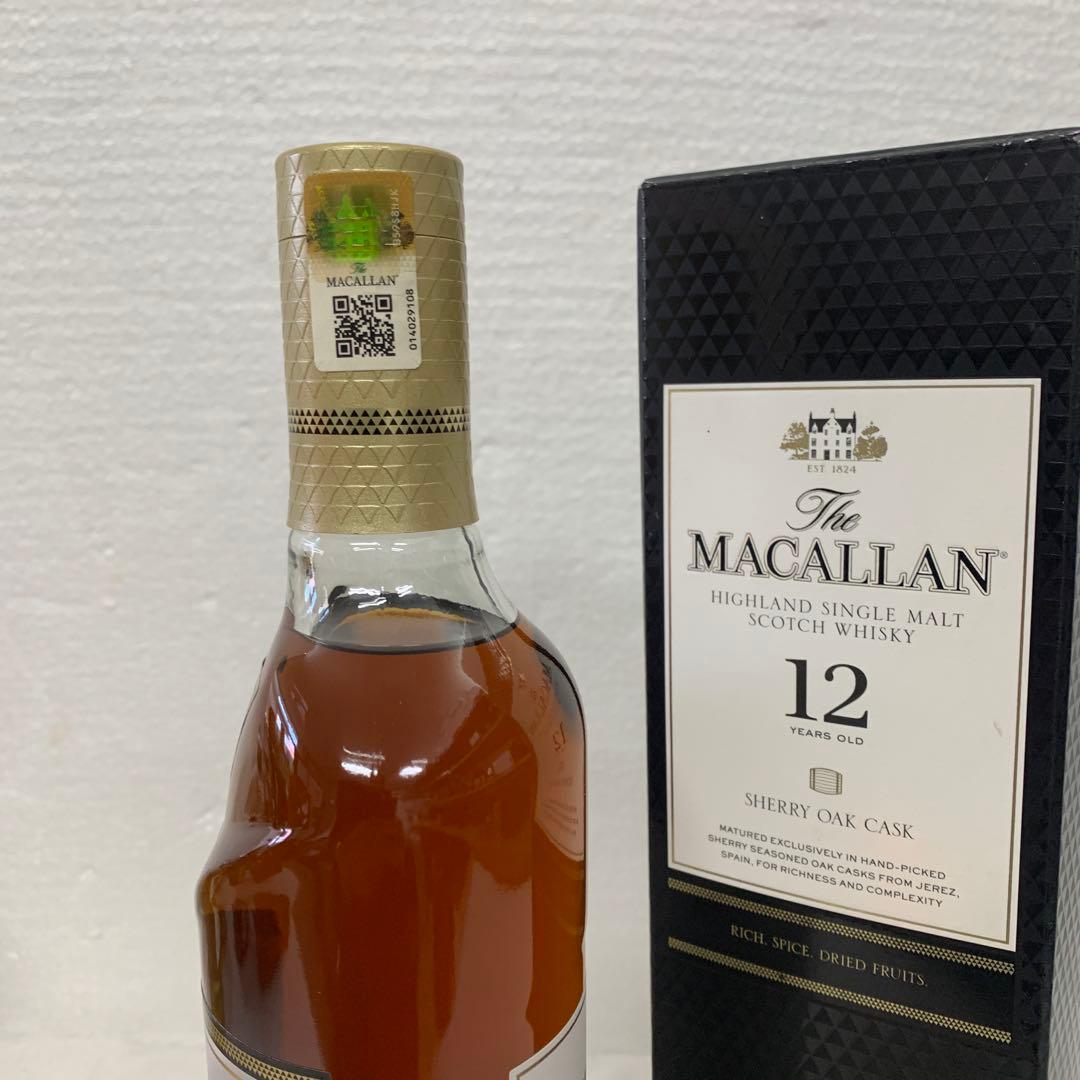 MACALLAN マッカラン12年シェリーオークカスク700ml 40% 箱付