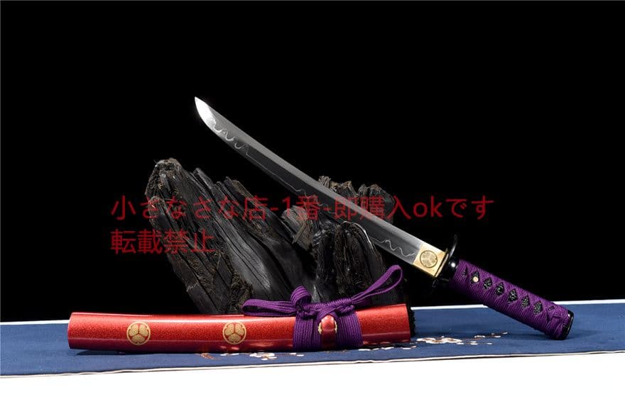 12寸T 10焼刃『紫刹』 古兵器 武具 刀装具 日本刀 模造刀 居合刀