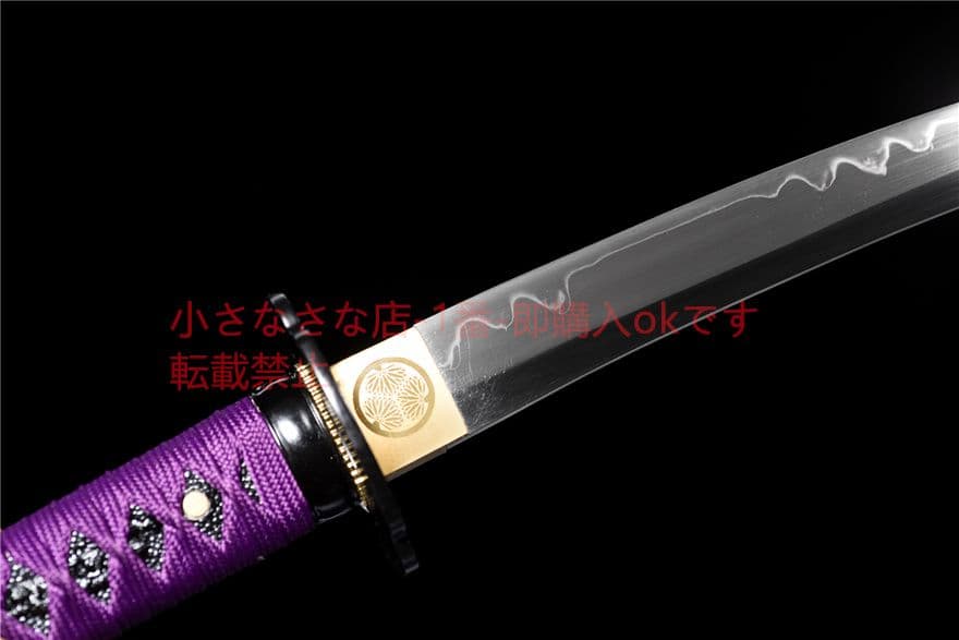 12寸T 10焼刃『紫刹』 古兵器 武具 刀装具 日本刀 模造刀 居合刀