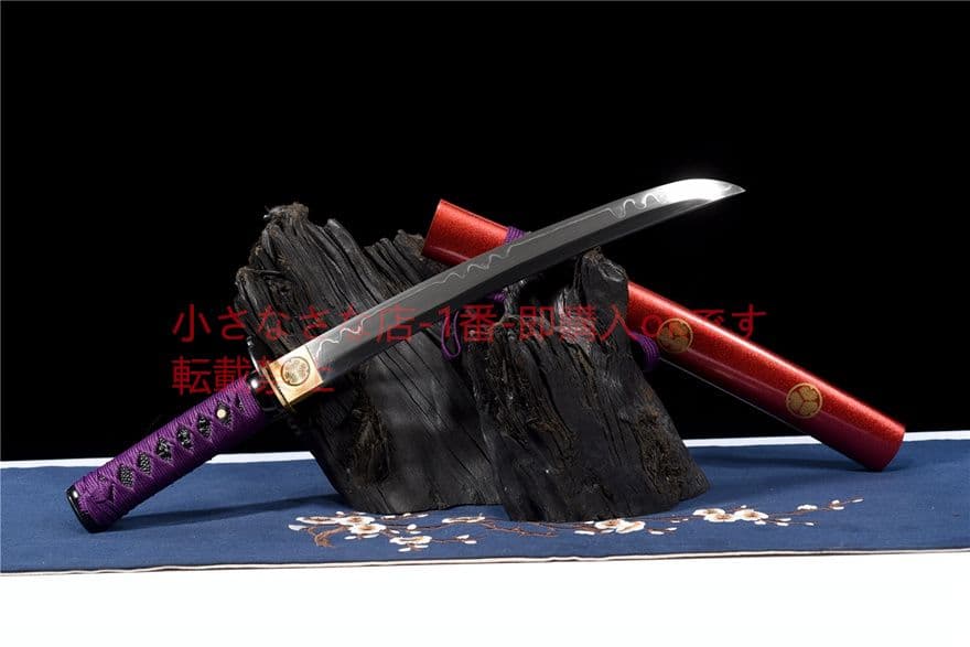 12寸T 10焼刃『紫刹』 古兵器 武具 刀装具 日本刀 模造刀 居合刀
