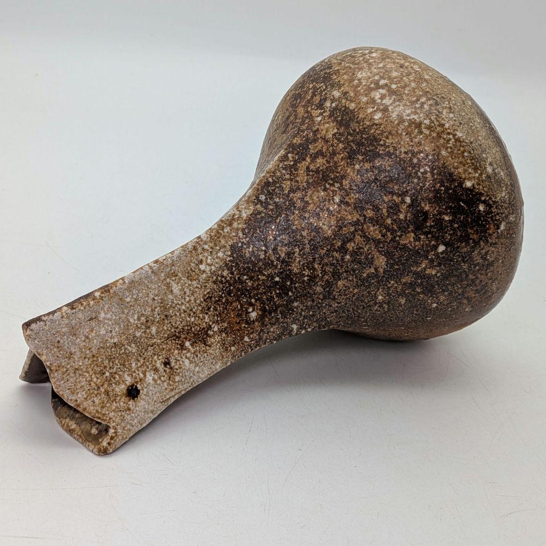 井出克幸 焼〆瓶 共箱共布栞 花瓶 花入 花器 フラワーベース 置物 花生 茶陶