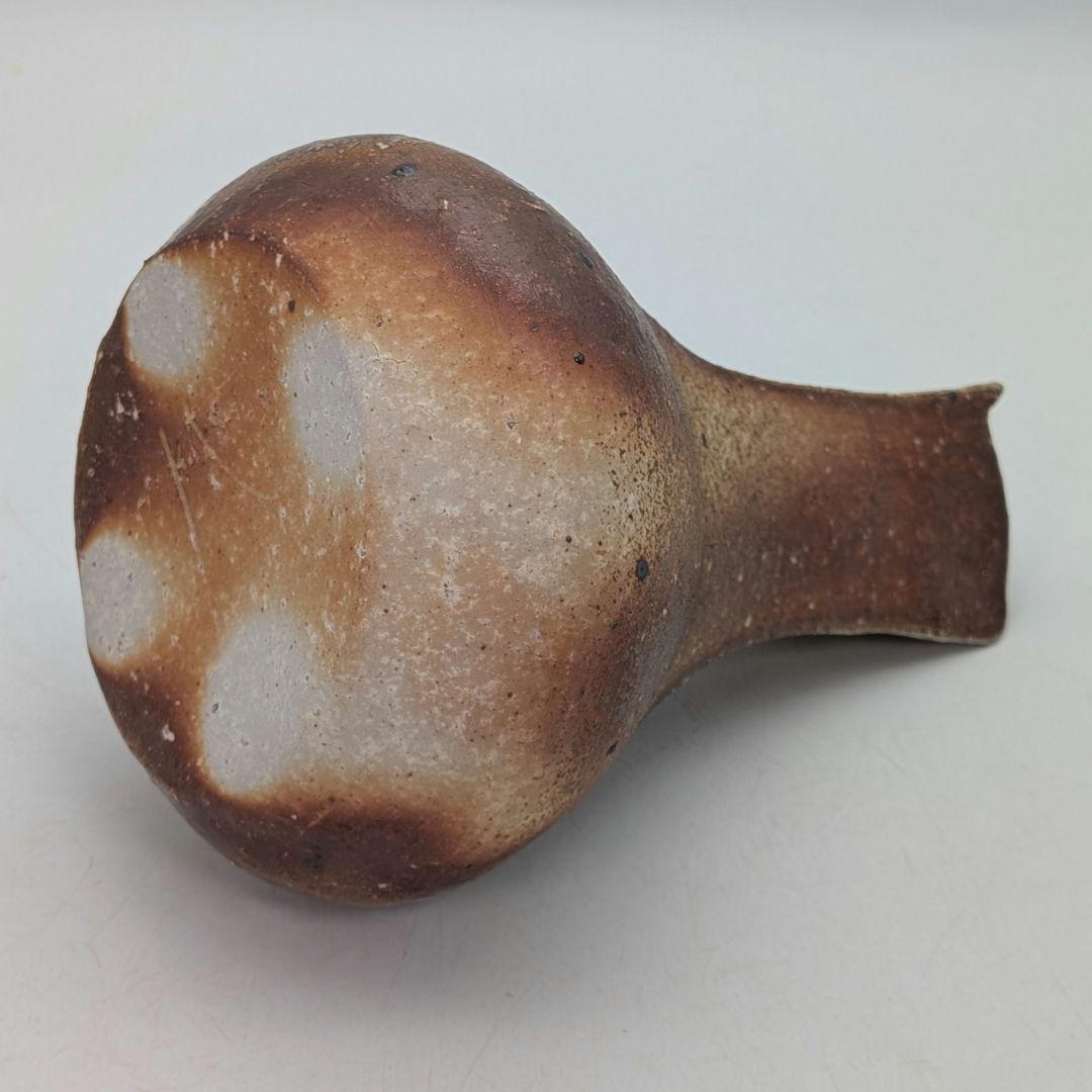 井出克幸 焼〆瓶 共箱共布栞 花瓶 花入 花器 フラワーベース 置物 花生 茶陶