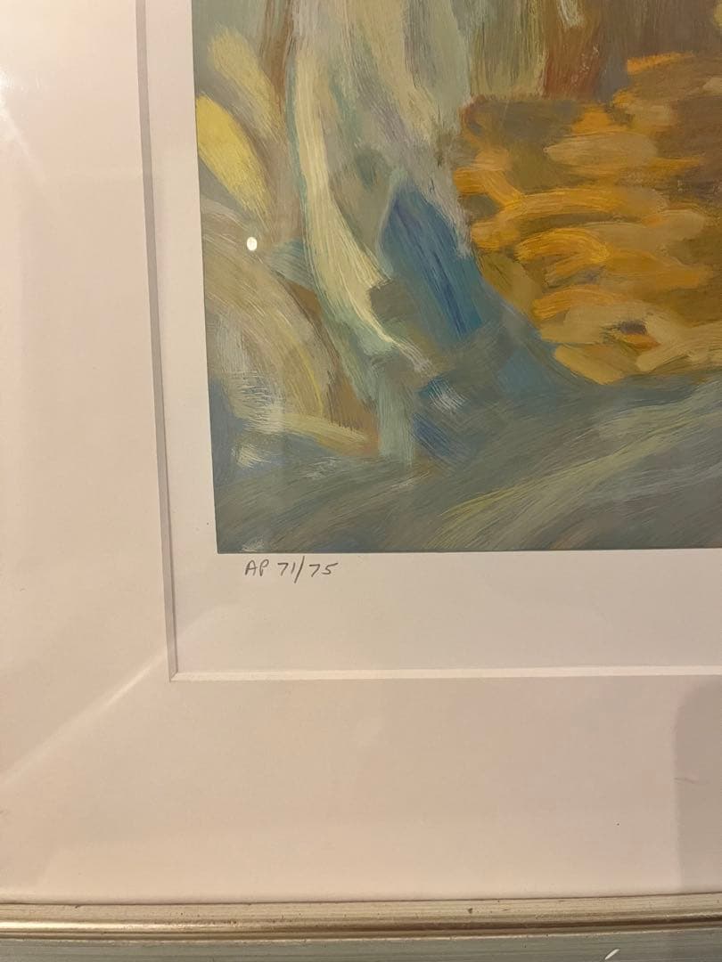 母と子 AP 71/75 印象派風 絵画