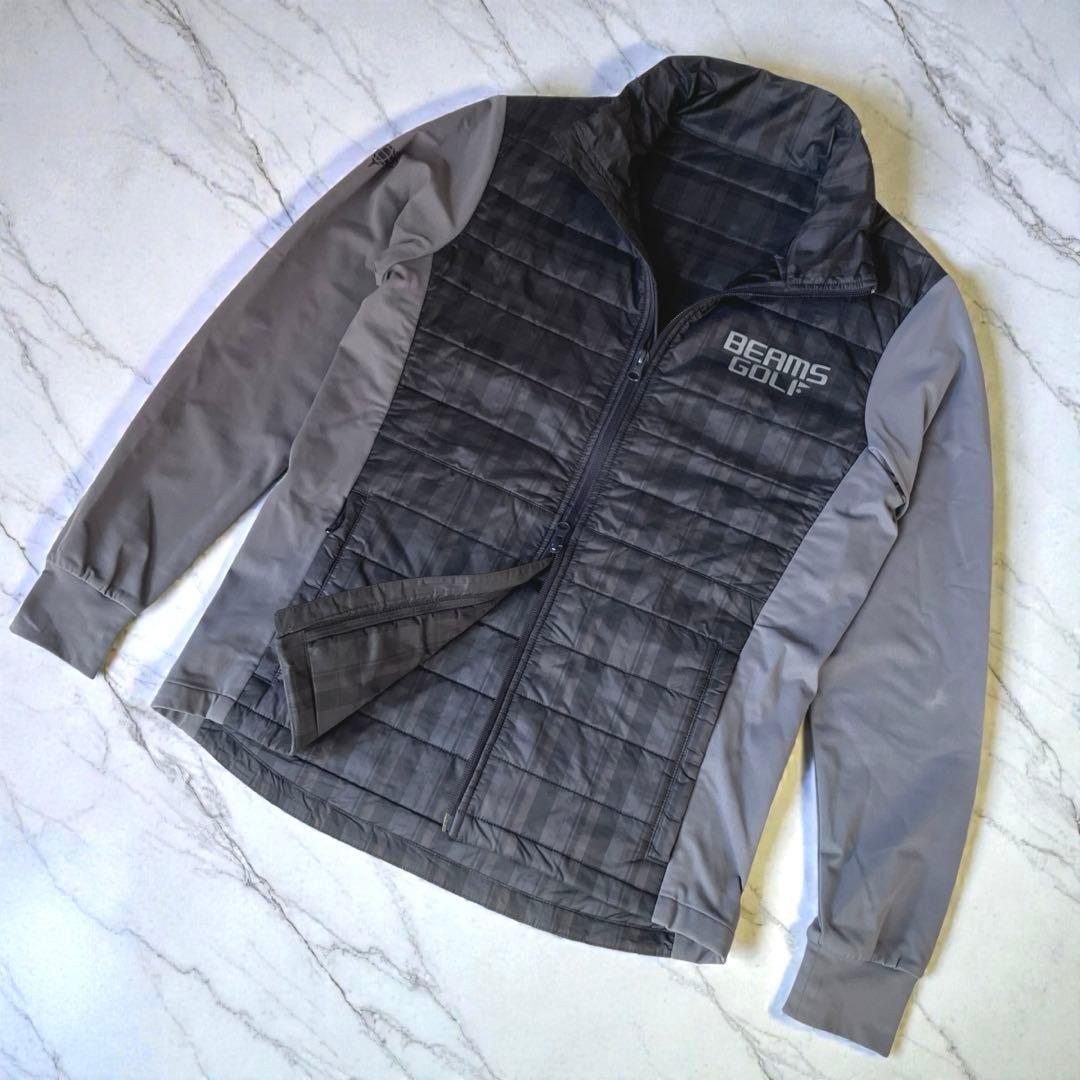 美品✨ビームスゴルフ✨中綿ブルゾンジャケット　ストレッチ抜群　ゴルフウェア