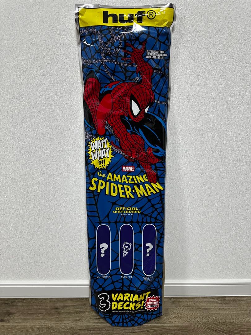 新品未開封 Huf アメージング スパイダーマン スケートボード デッキ