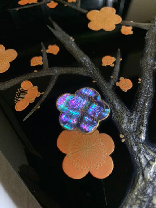 文箱　硯箱　輪島塗り　螺鈿　蒔絵