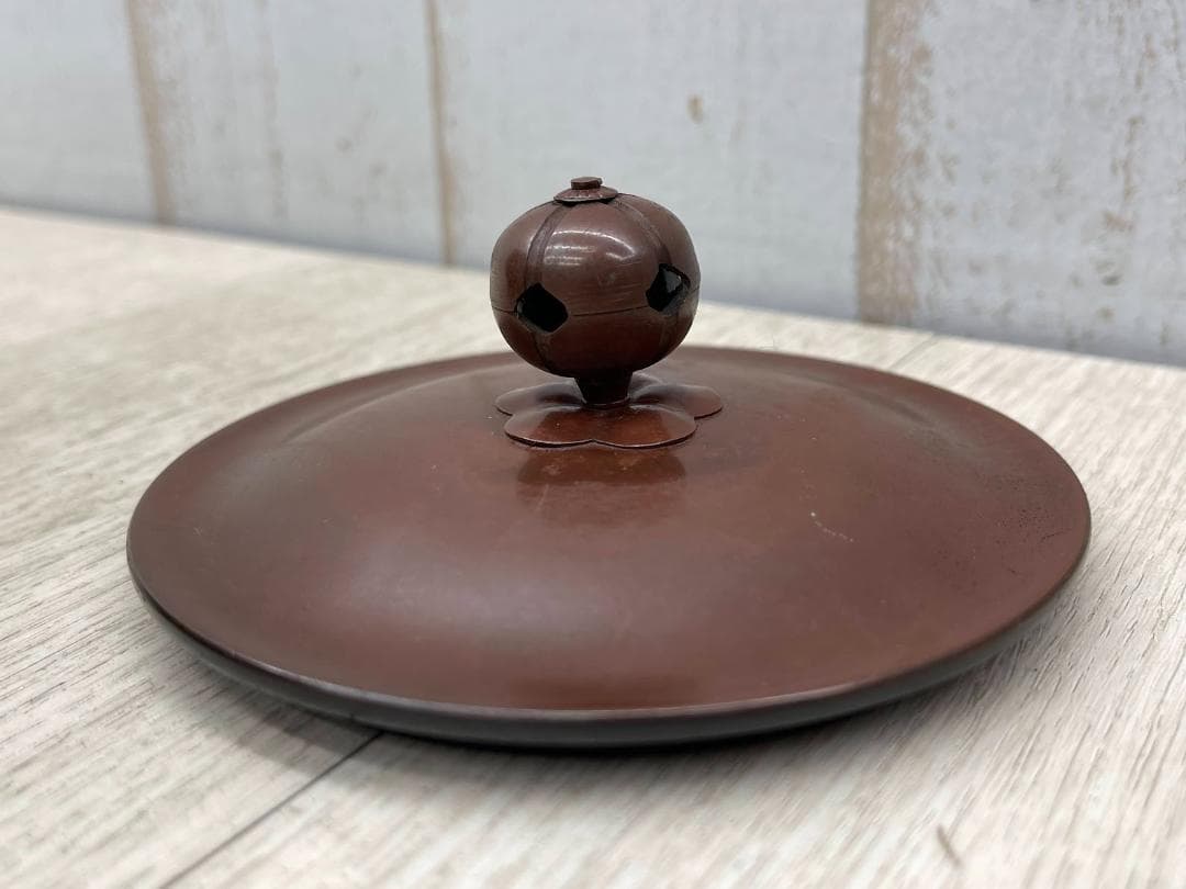 新品 人間国宝 高橋敬典 柏茶釜 茶道具 共箱 鐶付き 炉釜 鉄釜 葉模様