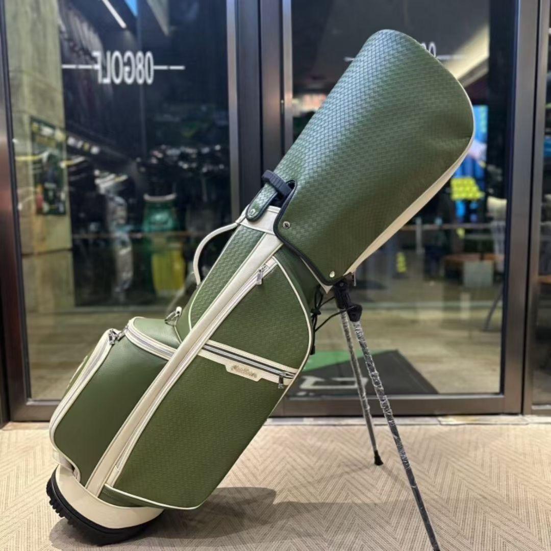 マルボンゴルフ キャディバッグ Malbon Golf　スタンドバッグ 薄緑色