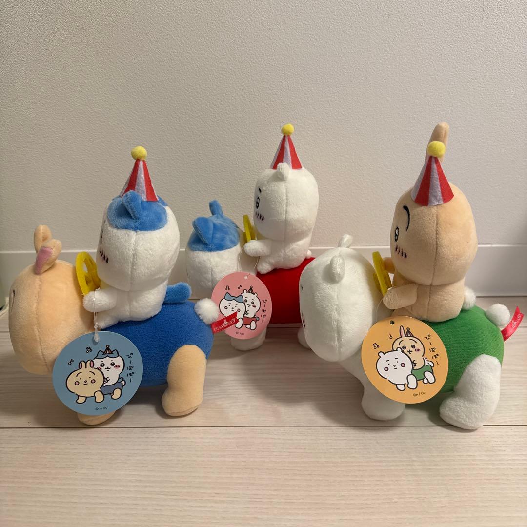 ちいかわらんど　ぴーぽぽぬいぐるみ　ちいかわ　ハチワレ　ウサギ　3体セット