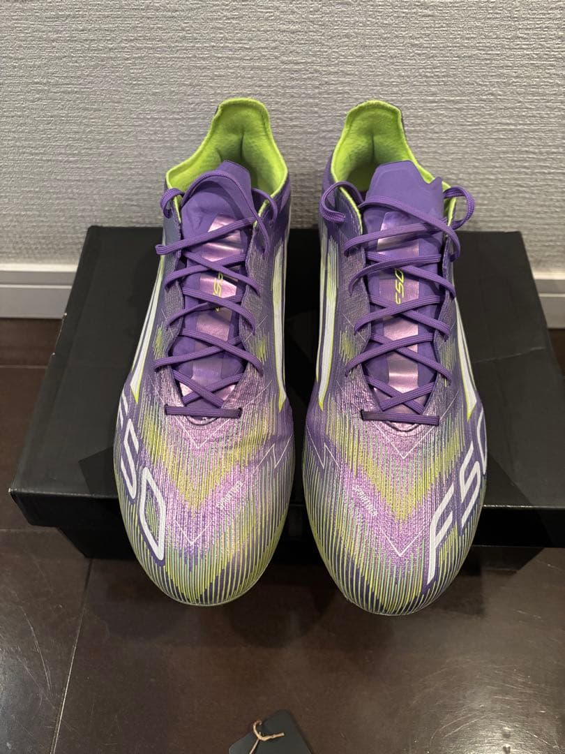 adidas F50 ELITE AGサッカーシューズ 紫/緑　27.0cm