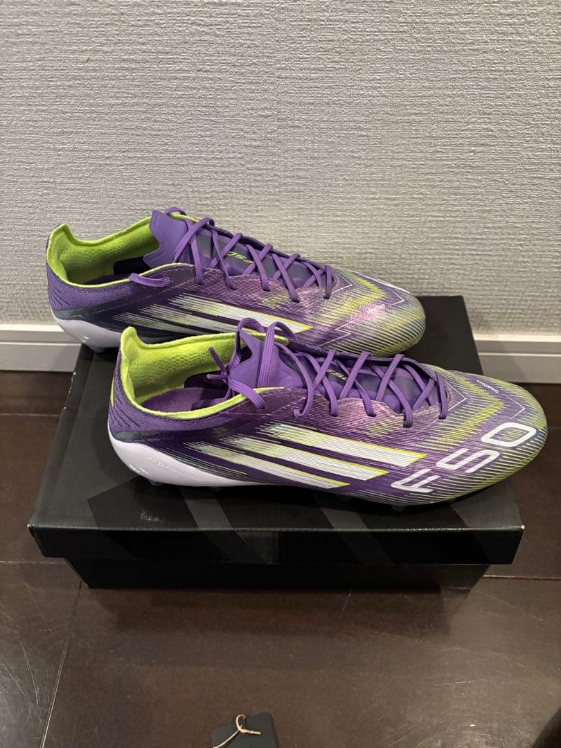 adidas F50 ELITE AGサッカーシューズ 紫/緑　27.0cm