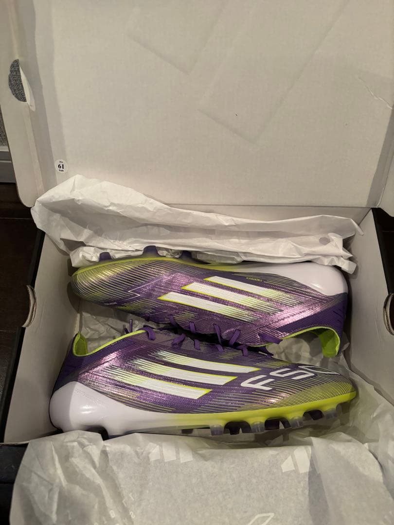adidas F50 ELITE AGサッカーシューズ 紫/緑　27.0cm
