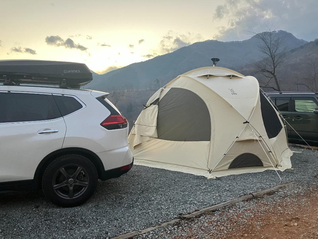 予備用ポール付 「DOD ファイヤーベース（ベージュ）」＜中古＞