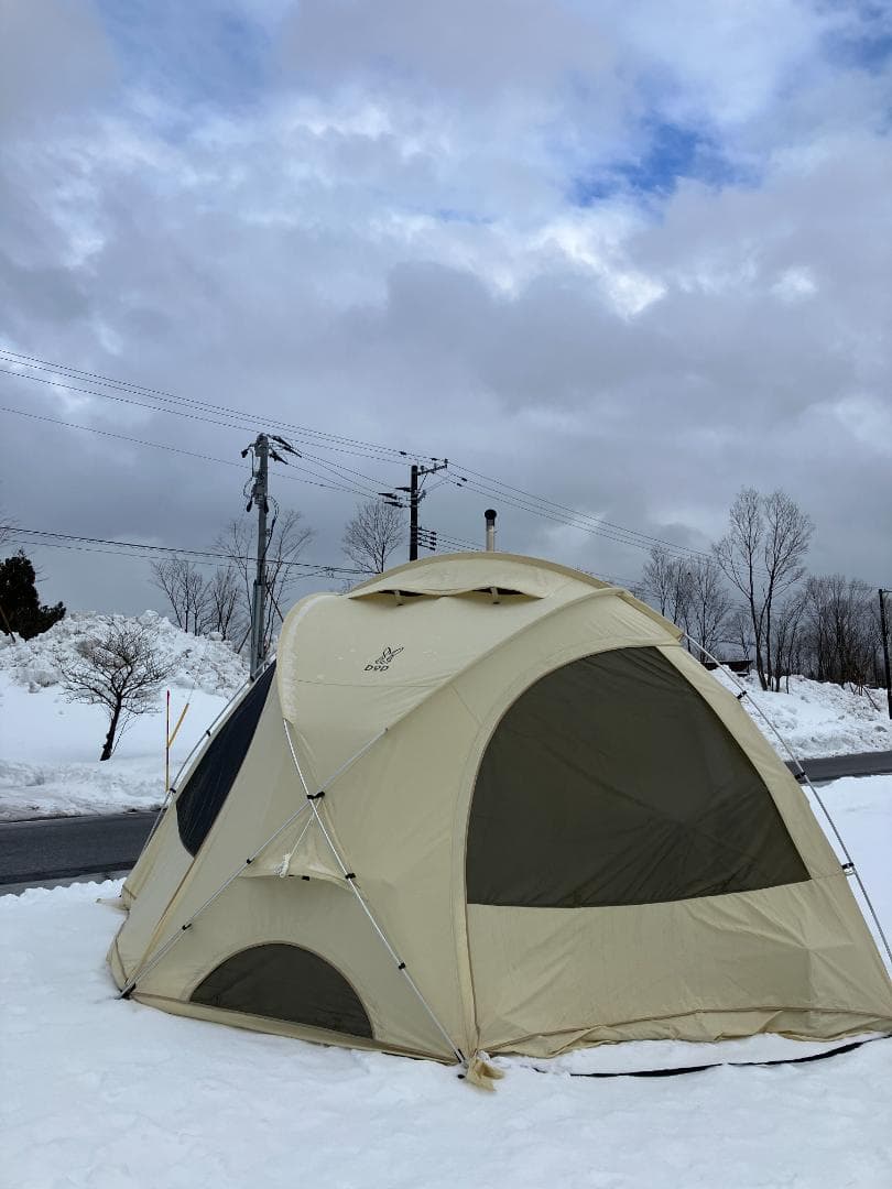 予備用ポール付 「DOD ファイヤーベース（ベージュ）」＜中古＞