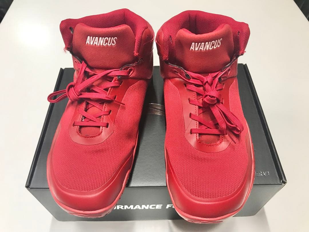 AVANCUS アヴァンサス V3.0 ハイトップ レッド 42 27cm
