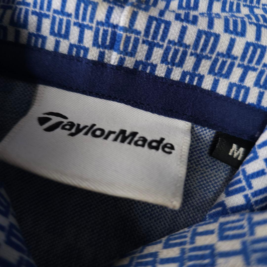 テーラーメイド 総柄ロゴマーク 長袖ゴルフプルオーバーパーカー M ワッペン