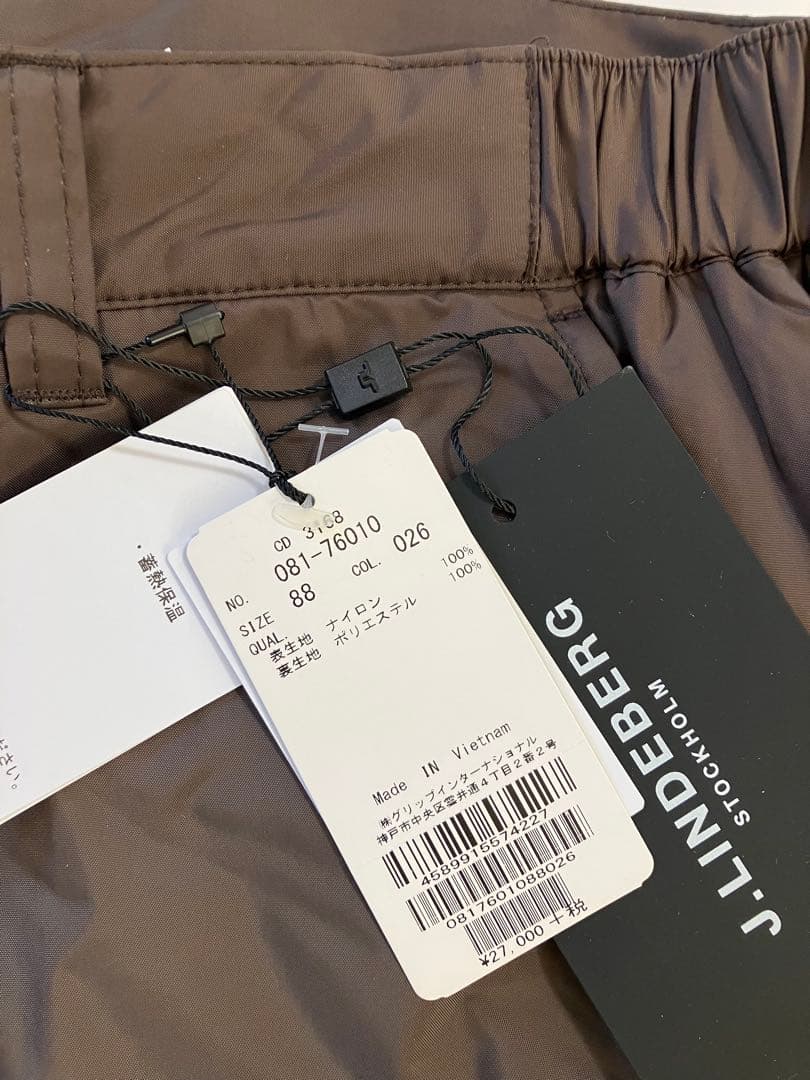 jリンドバーグ メンズ ゴルフパンツ 未使用タグ付 W88 防寒 蓄熱保温 冬用
