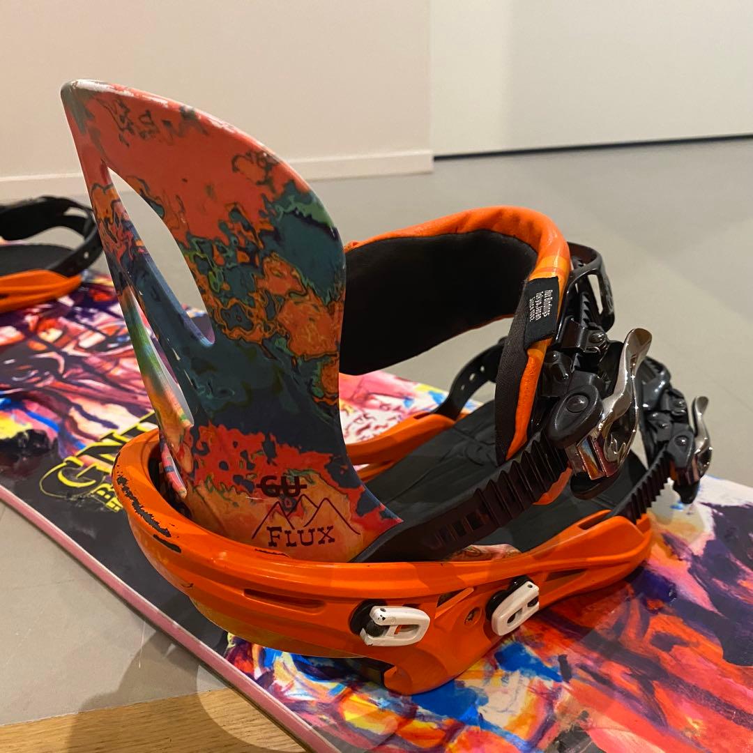 GNU スノーボード 145cm 多色アートデザイン