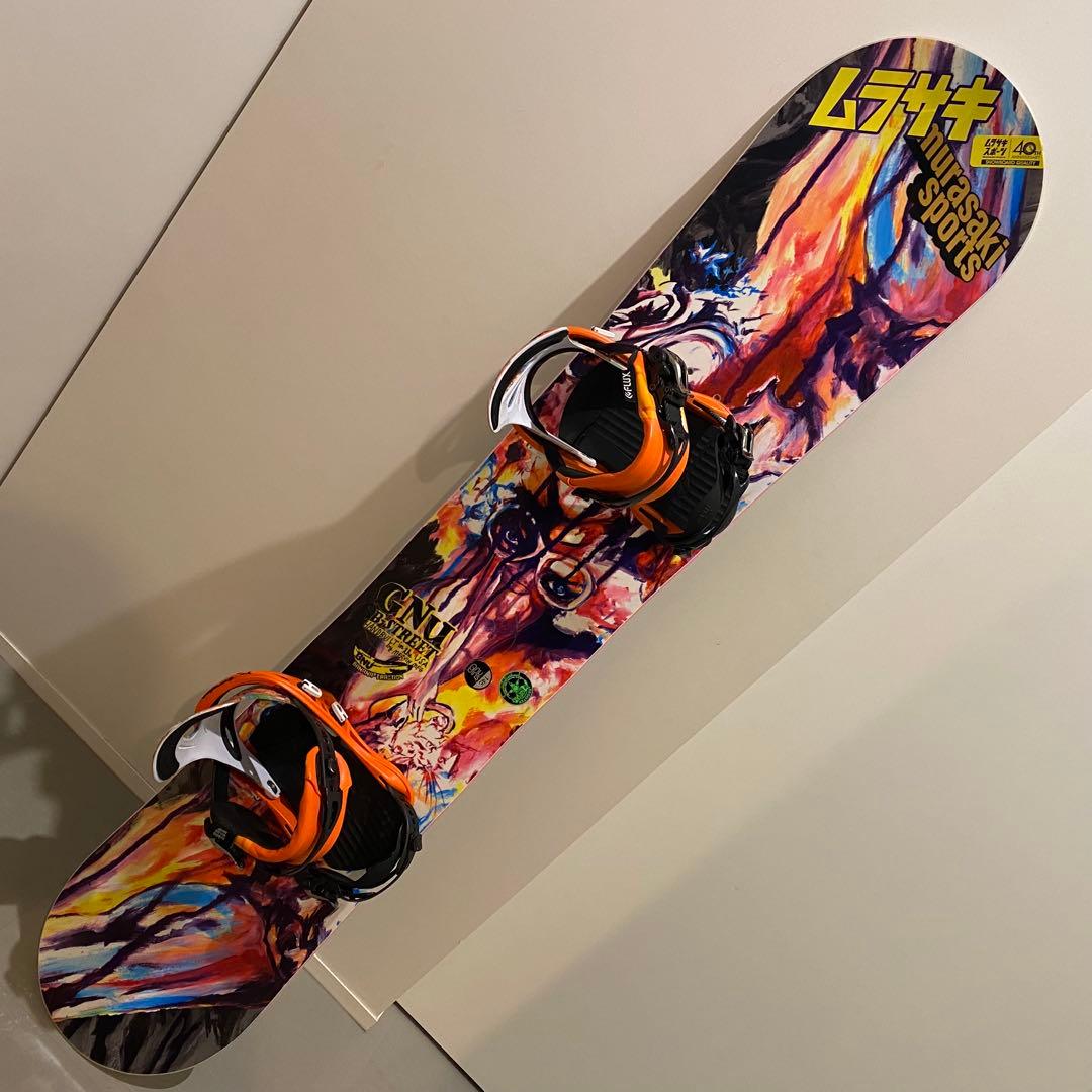 GNU スノーボード 145cm 多色アートデザイン