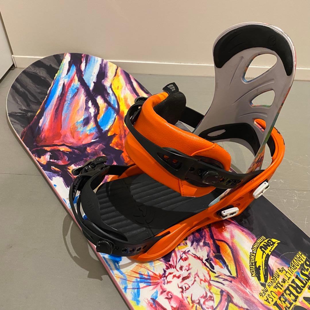 GNU スノーボード 145cm 多色アートデザイン