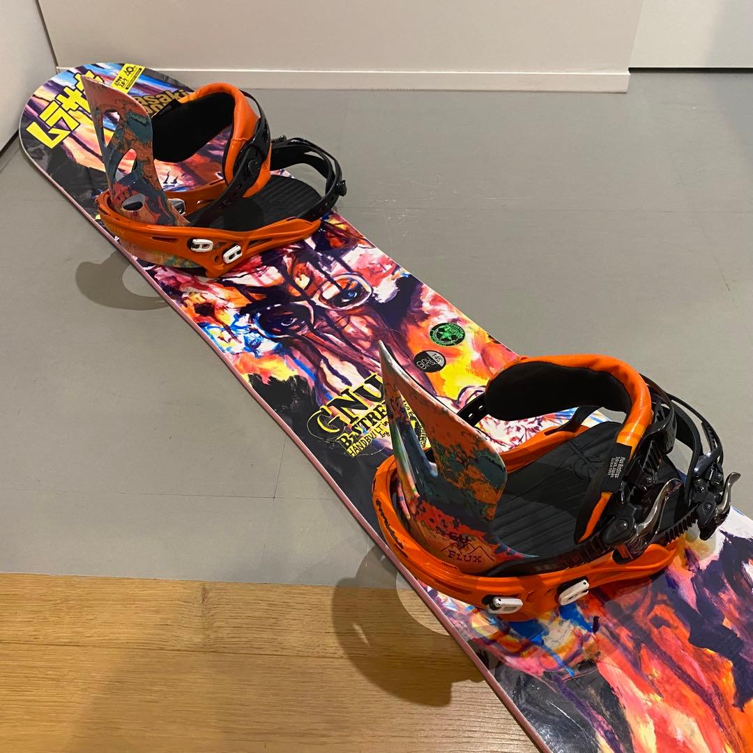 GNU スノーボード 145cm 多色アートデザイン