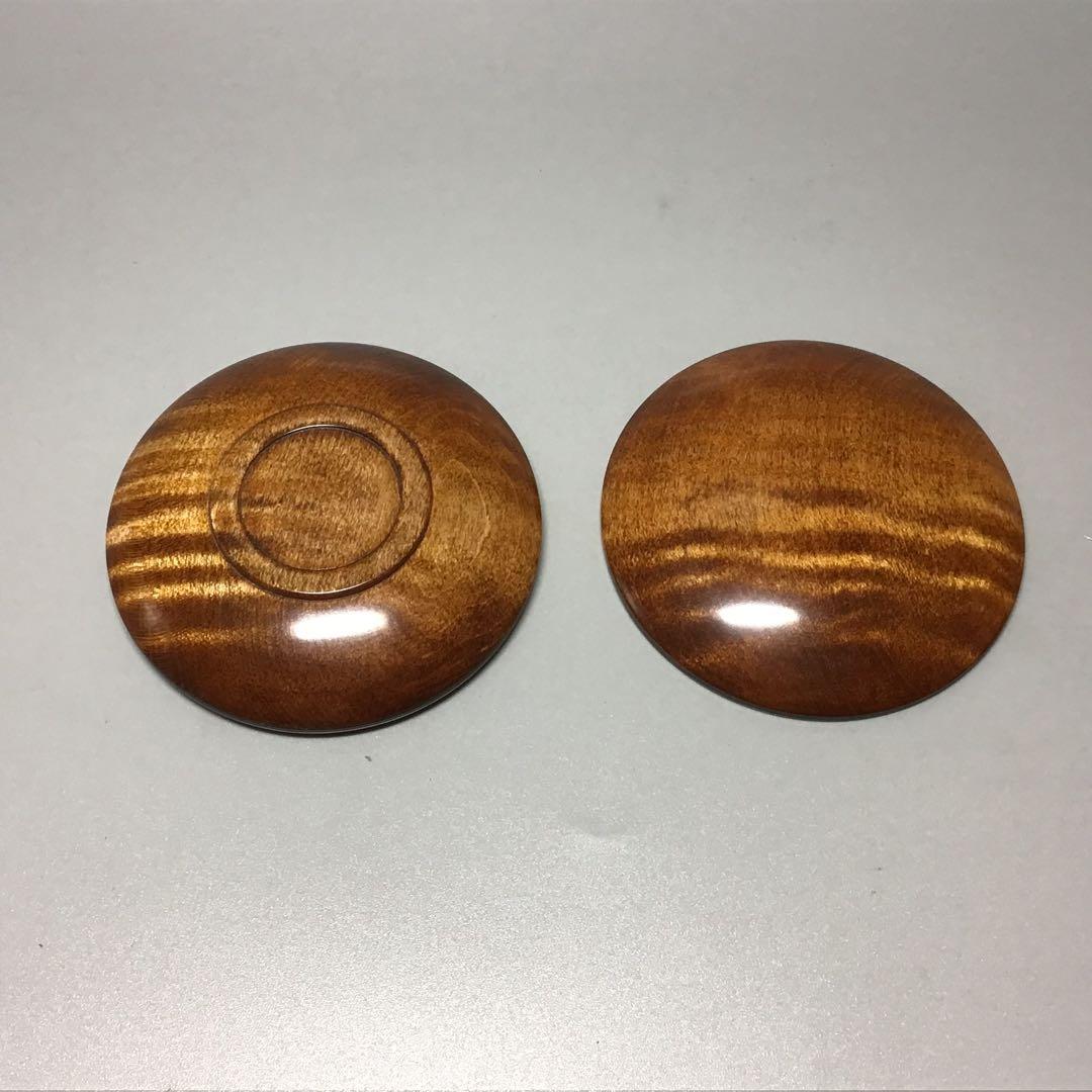 メイプル楓虎斑杢材　蘇芳染め　ミニ食蘢　小物