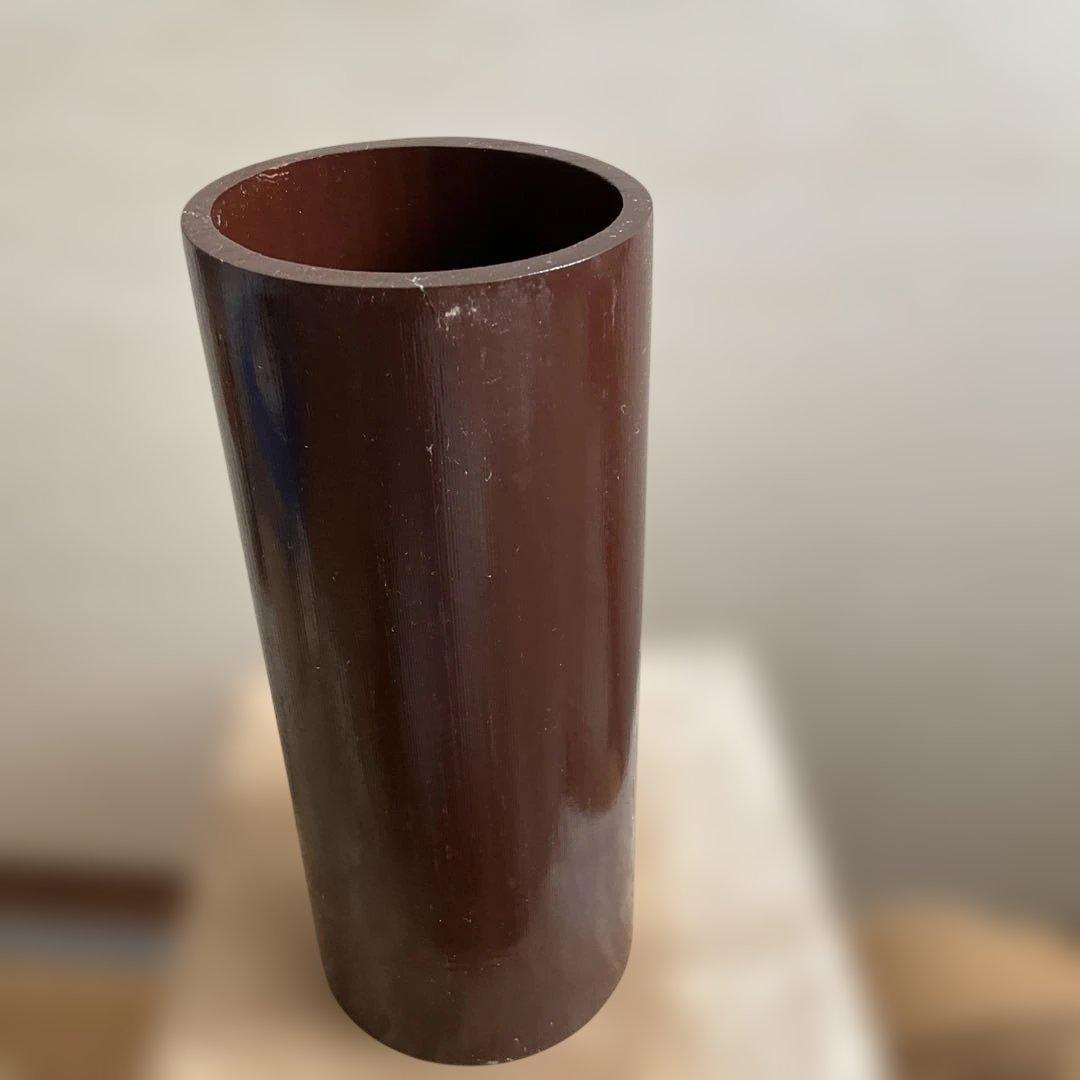 竹清作 花入耳付花籠竹籠 竹細工 細密編 茶道具