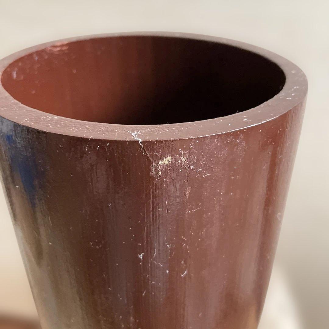 竹清作 花入耳付花籠竹籠 竹細工 細密編 茶道具