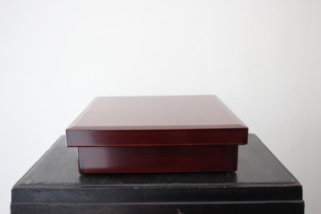 未使用・箱入　佐藤阡郎（せんろう）　切溜三段　木製　漆器　箱