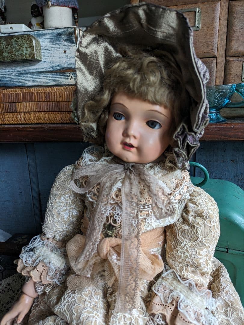 難ありレアカマー＆ラインハルトK&R ビスクドールプラスチックドールアンティーク